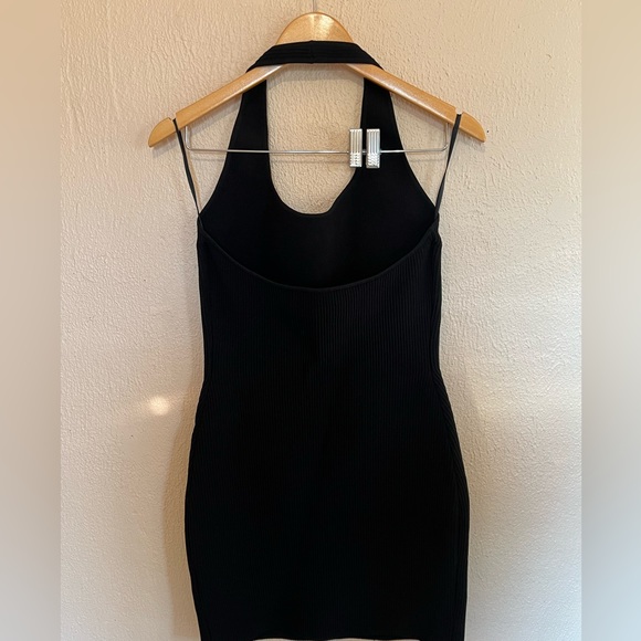 NWT Babaton Sculpt Knit Backless Halter Dress - Picture 3 of 4